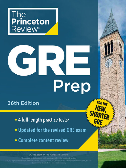 Title details for Princeton Review GRE Prep, 3 by The Princeton Review - Wait list